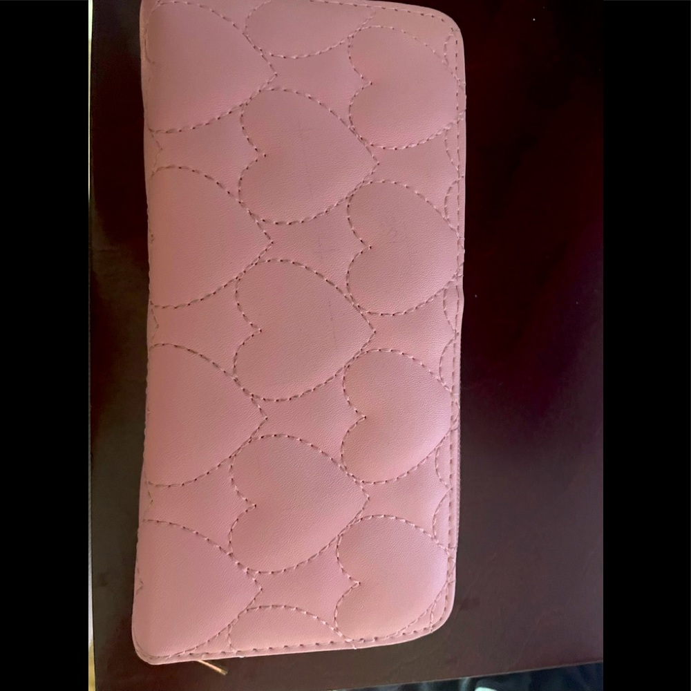 Pink Heart print women’s wallet